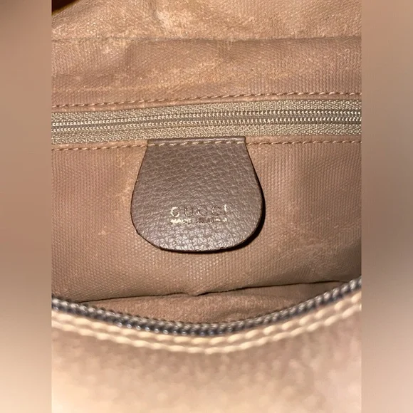 GUCCI SIGNATURE SUPREME LEATHER TRIM COATED CANVAS COSMETIC TRAVEL TOILETRY BAG - Picture 11 of 14